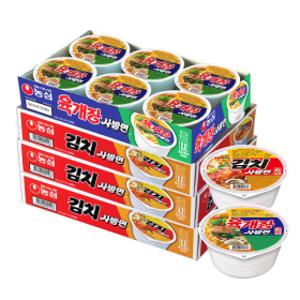 김치사발면18개 + 육개장사발면 6개