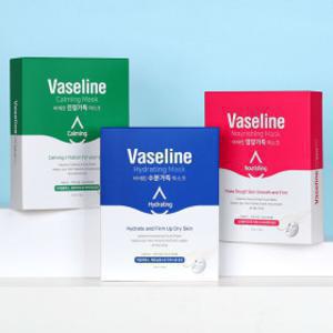 (빡세일특가 8720원/장당 436원) 바세린 마스크팩 3종 20매 콜라겐 팩 수분 영양 진정