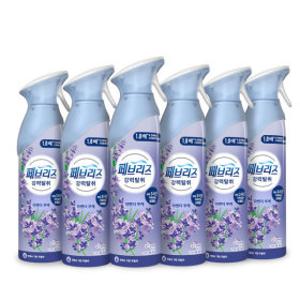페브리즈 공기탈취제 에어 강력탈취 라벤더 부케 본품/165g 6개