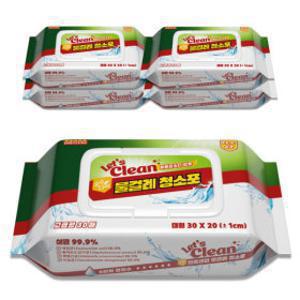 (단하루만/20%+20%) 물걸레청소포 대형 5팩/총150매 (팩당30매) 고급형 베이킹소다 항균