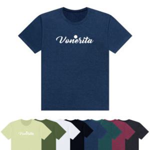 언룩 남녀공용 30수 보네리따 프린팅 라운드 반팔 티셔츠 2XL-5XL 프린트 반팔 티셔츠 빅사이즈