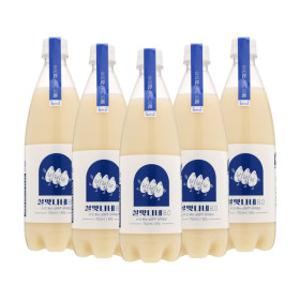 세번빚은 살맛나네 막걸리 8.0 750mlx5병 무감미료 삼양주 쌀막걸리 바나나풍미