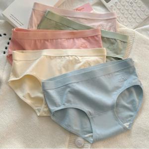 (20%쿠폰)데일리 코튼 팬티 5종세트 순면 삼각 민감피부용 무자극 여성팬티 학생속옷 요일별