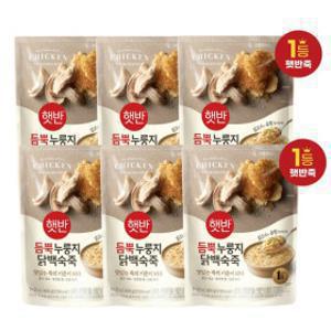 (깜짝)햇반 듬뿍 누룽지닭백숙죽 420g x 6개