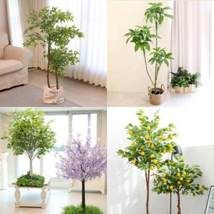 인테리어 인조나무 조화나무 조화화분 개업 이사 선물 인조목 46종 / 야자나무 몬스테라