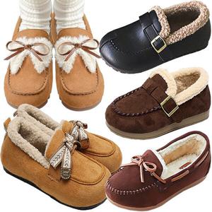 모노에이드 모카신 여성단화 여성로퍼 플랫슈즈 털  로퍼 단화 털신 기모안감 스웨이드 플랫 슬립온 여자