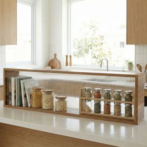 아일랜드 주방파티션 1000 모루강화유리 인테리어 공간분리 식탁 가림막 테이블 칸막이