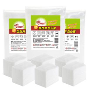 (단하루만/20%+20%) 정전기청소포300매(100매 3팩)/ 렛츠클린 표준형