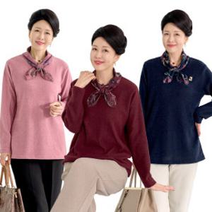 엄마옷 로즈맘 보만스카프기모티셔츠