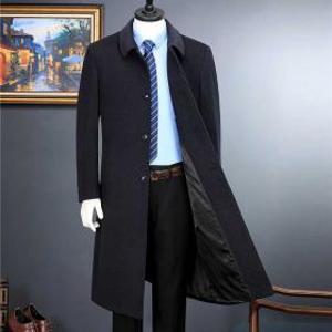 캐시미어 남성롱코트 롱자켓 재킷 가을 겨울 모직 비즈니스 윈드브레이커 심플 깔끔 탑 웨어