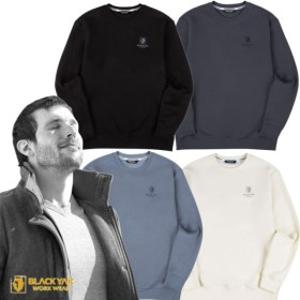 블랙야크 애슬레저 기모 맨투맨 긴팔 남성 겨울 라운드 보온 기능성 남녀공용 커플티 BL-1003