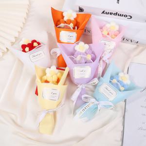 뜨개니트 미니꽃다발/인형꽃다발/졸업식꽃다발/졸업꽃다발/어린이집꽃다발/졸업/재롱잔치/꽃다발 단체선물