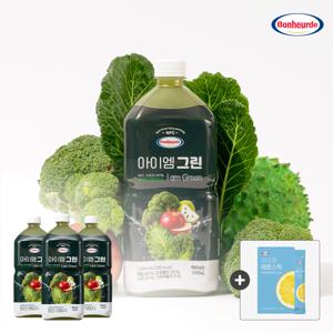 보넬드 아이엠 그린 (100% NFC 착즙) 케일 브로콜리 그라비올라 사과 과채 주스 즙 1L 3병