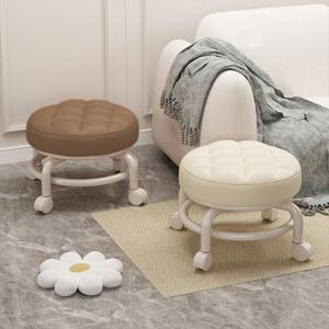 360도 자유 회전 저소음 다용도 앉은 바퀴의자 인조가죽 이중 프레임 고탄성 스펀지 (2개이상추가할인)