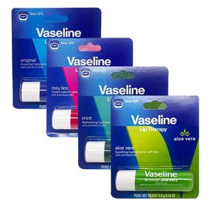 바세린 립밤 립테라피 스틱 4.8g x 4개 오리지널+로지립스+민트+알로에베라