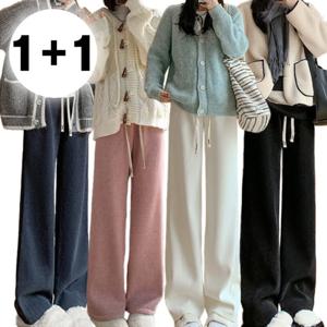 1+1 코듀로이 밴딩 팬츠 기모안감 골덴 바지 (6color)