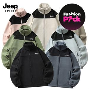 (패션픽) 지프 JEEP SPIRIT 남녀공용 플리스 후드 점퍼 후리스 집업 JP9915