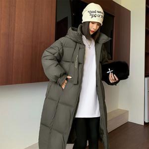 윈터 무드 웰론 가벼운 롱패딩 겨울 점퍼 후드롱패딩