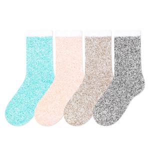 여성 보들보들 겨울 보온 스너그 수면양말 (모조리박)