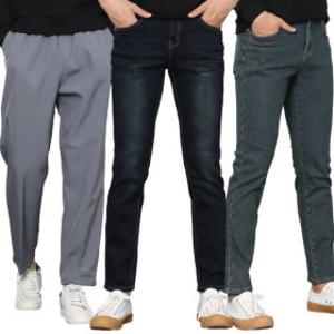 (쿠폰 할인) 기모바지/남성/남자청바지/융본딩/기모청바지/남성바지/와이드/빅사이즈/겨울청바지/슬랙스