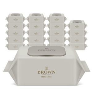 브라운 물티슈 헤리티지 70매 캡형 10팩+10팩 고평량 저자극 물티슈