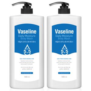 바세린 약산성 바디워시 대용량 1000ml 2개 바디샤워 바디샴푸 샤워젤 바디클렌저