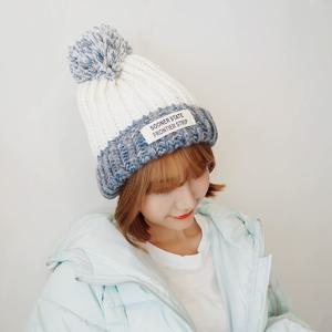 방울 털모자 겨울 방한 니트 스키 모자 보온 아이템