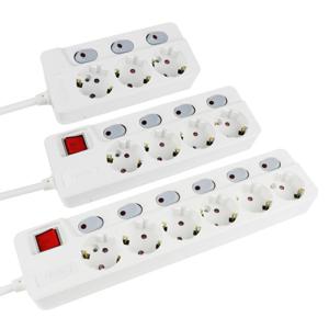 국산 아남 고용량 개별스위치 납작멀티탭 3구 4구 6구 1.5M 3M 5M 과부하차단 이지쿡