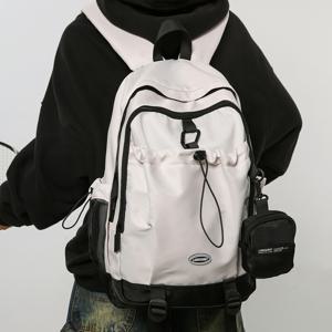 용모 가 높은 가방 남자 대학생 한국계 백합 고등학생 백팩 여자 아웃도어 캐주얼 여행 배낭 남자