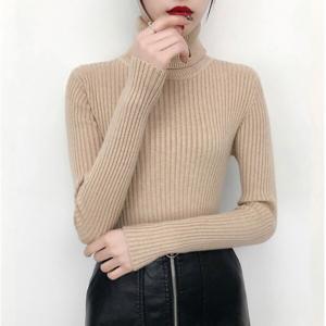 1+1 여성 슬림핏 골지 터틀넥 니트 폴라 8COLOR