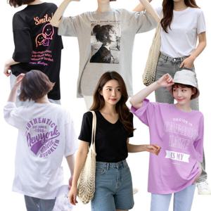 여름신상 특가 여성 반팔 티셔츠 롱티 무지티 반바지 오버핏 루즈핏 여자 반팔티 박스티 임부복 바지 팬츠