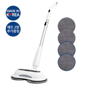 국내제조 듀얼스핀 LED 무선 물걸레 청소기 파워스핀 과부하감지 물청소기 런칭특가