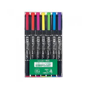 제브라 옵텍스 형광펜 7색 세트 / 부드러운 필기 컬러펜 번짐 적고 선명한 컬러 / 당일배송