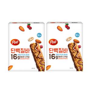 포스트 단백질바 20개 단백질 프로틴 바 과자 보충제 50g x 20개