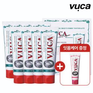 (+잇몸케어 증정) VU.CA 뷰.카 고불소 대용량 8개입 치약 미백 불소 구취제거 어린이 키즈 치약 모음