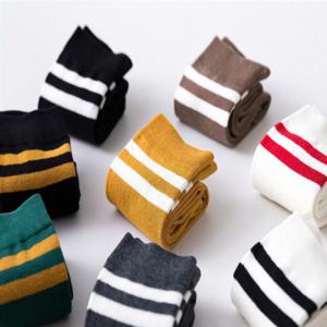 두줄 니삭스 니하이 반스타킹 무릎 골프 학생 양말