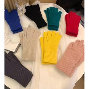 여성 핑거리스 스마트 터치 기모 방풍 보온 니트 장갑 다용도 방한 오픈 핑거 글로브 (2세트이상추가할인)