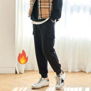 벨밍크 남성 융 기모 방한 카고 조거 겨울 바지 빅사이즈