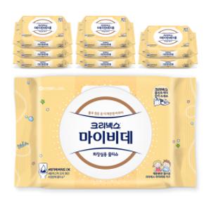 크리넥스 마이비데 키즈 캡 40매 9팩 화장실물티슈