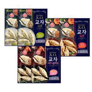 (HOT특가딜) X.O.교자+교자김치+새우홍게살 각 2팩(총 6팩) (소비기한: 2027-01-04)