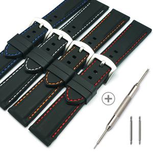 아쿠아 우레탄 컬러밴드 방수시계줄 22mm 시계핀+교체공구 증정