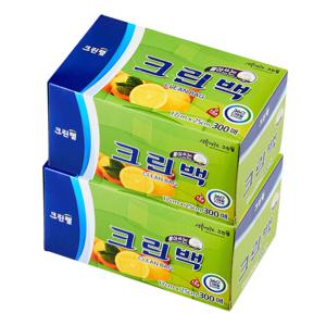 뽑아쓰는 크린백 17cmX25cm 300매 2개 위생백 팩 비닐