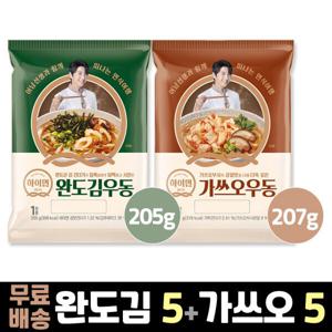 삼립 하이면 우동 완도김우동 5봉 + 가쓰오우동 5봉
