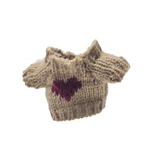 월리스와그로밋 숀더쉽 브라운레드반팔니트 소품 모남희 인형옷10cm  그로밋키링