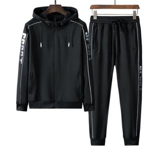 남성용 후드 집업 트레이닝 운동복 상하세트