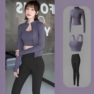 요가 필라테스 세트 레깅스+집업+브라탑