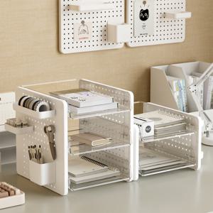 데스크테리어 타공판 A4용지 서류정리함 책상정리 서류함