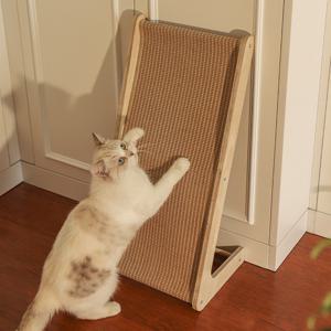 월텐 고양이 스크래쳐 천연 사이잘 삼 섬유 스탠딩 발톱관리 스트레스 해소