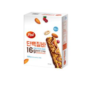 포스트 단백질바 500g 10입 x 1개 고단백 에너지 프로틴 한끼 과자 보충제