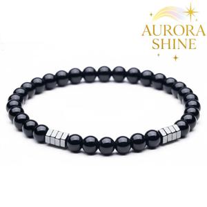 오로라샤인 흑요석 행운 팔찌 액막이 소원성취 합격기원 재물운 삼재 만사형통